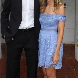 Light blue lace dress